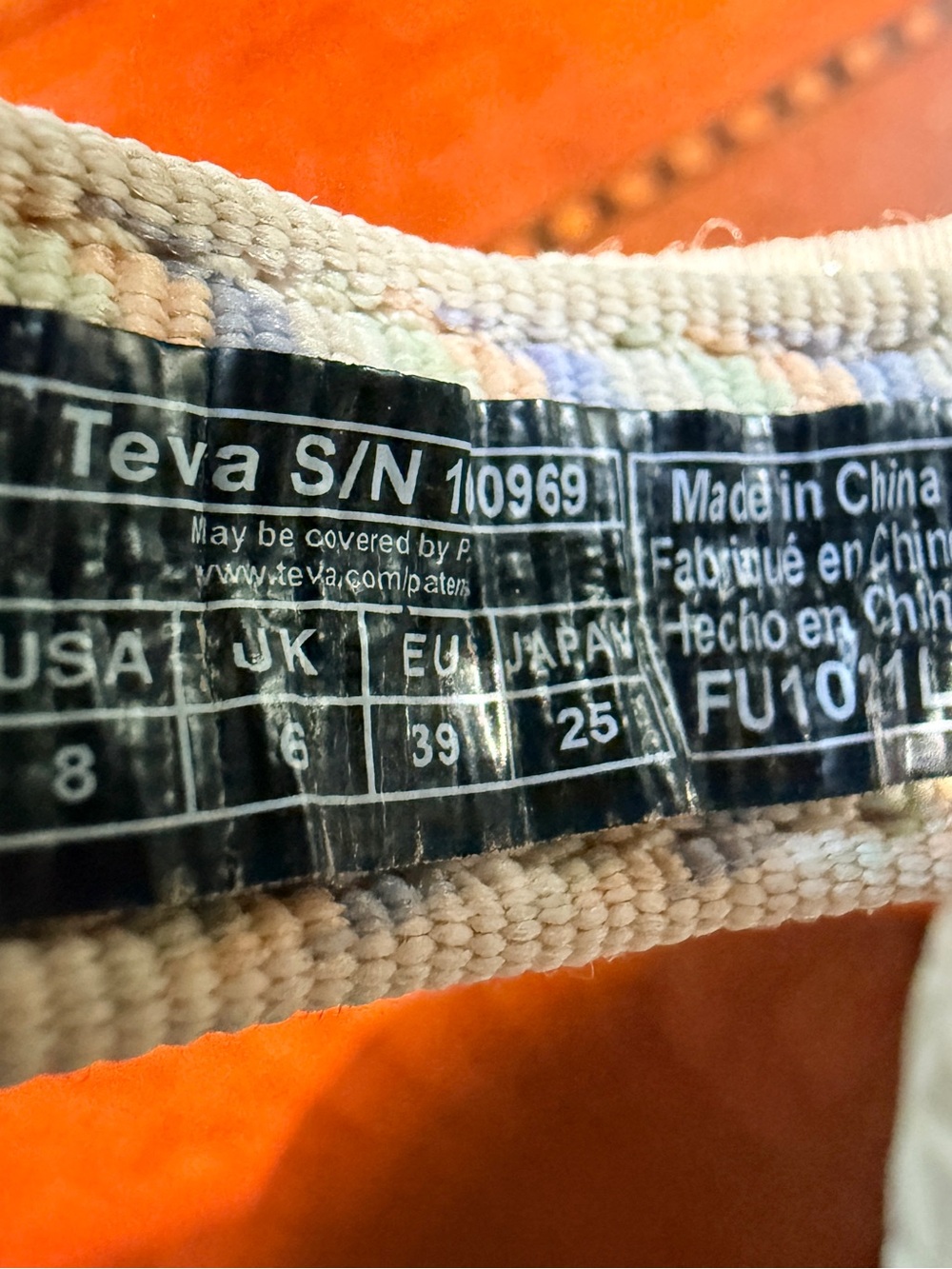 Teva Midform Sandals in Light Gray with Pastel Pattern - Picture 5 of 9